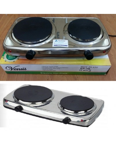 Bếp điện đôi vỏ INOX 