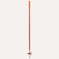 Buret màu nâu khóa nhựa 50 ml Isolab