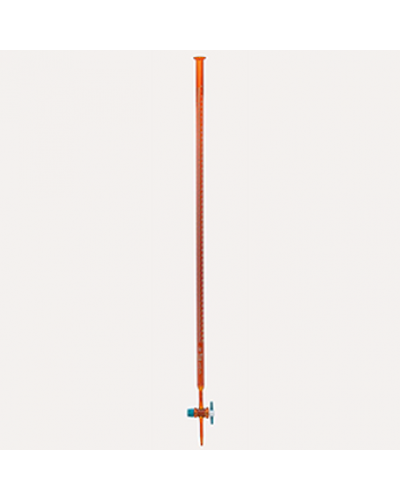 Buret màu nâu khóa nhựa 50 ml Isolab